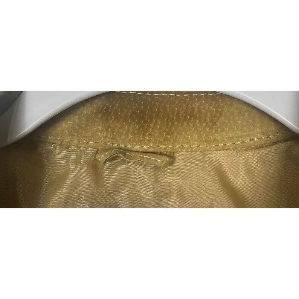 Cervelle Beige Leather With White Lace Trim Jacket Women’s Size Large - Picture 16 of 16